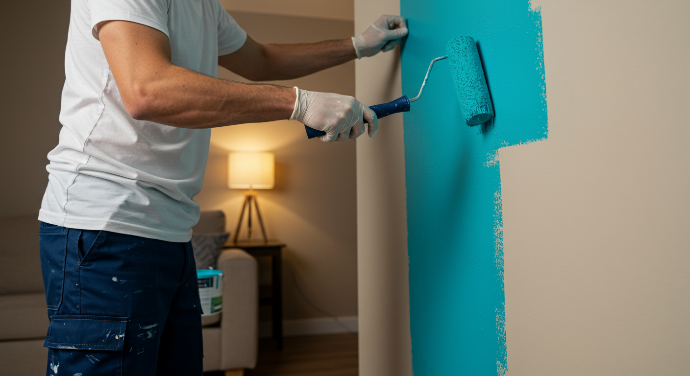 Professional Painter at Work
